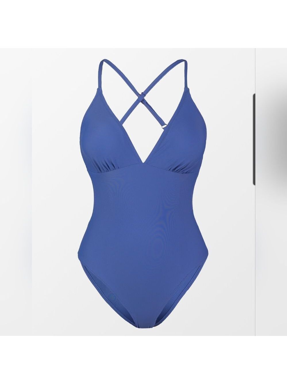 Cupshe cutout back one piece slate blue swimsuit size XL